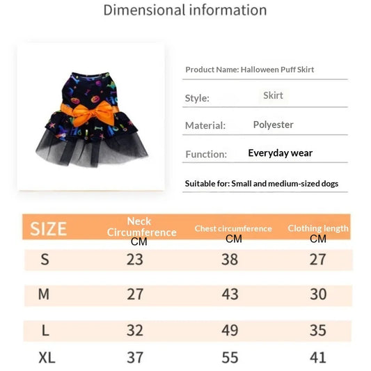 Spooky Tutu Pet Dress