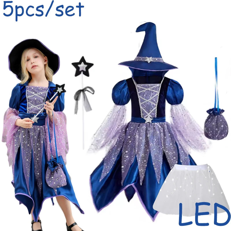 Starry Witch Girls Costume Set