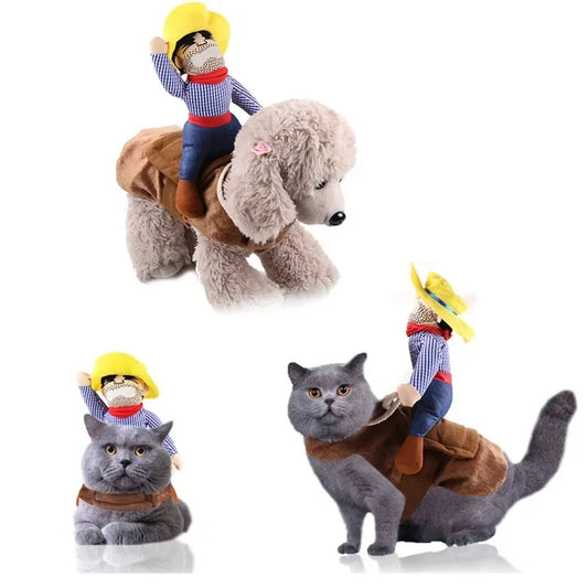 Cowboy Rider Pet Costume