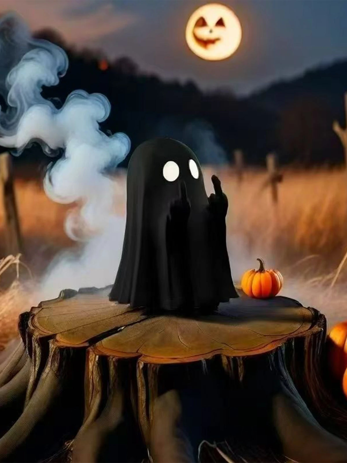 Rude Little Ghost Figurine
