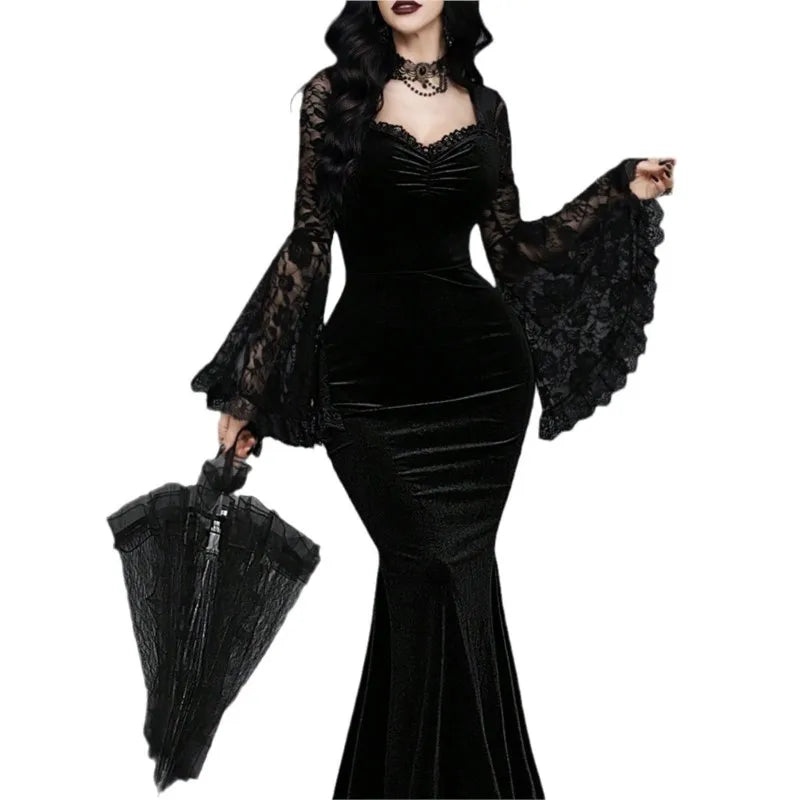 Mourning Velvet Gown