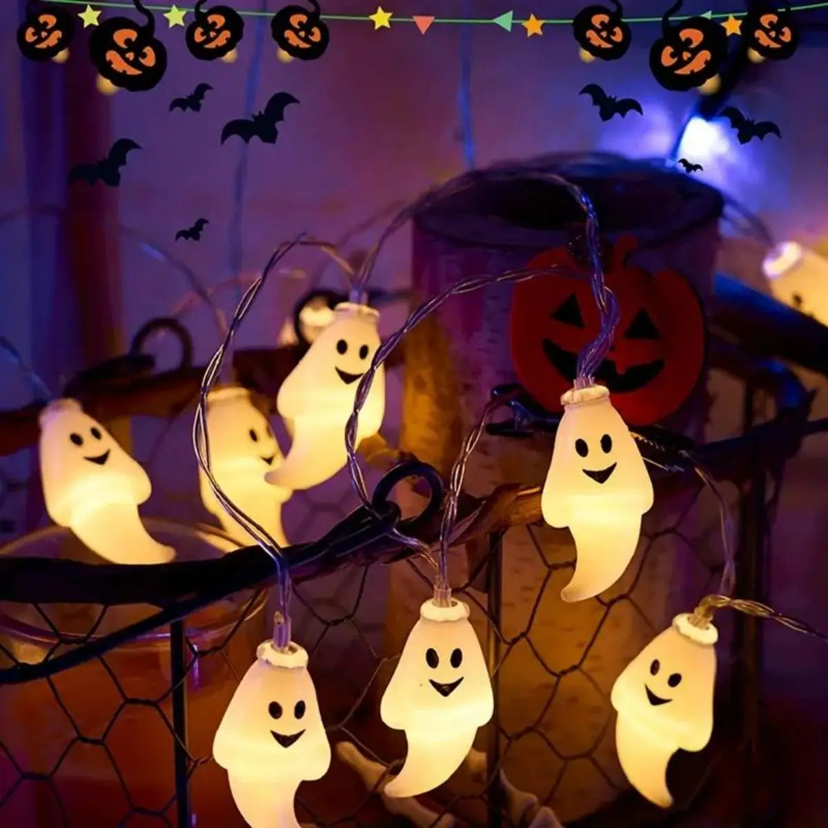 Floating Ghost String Lights