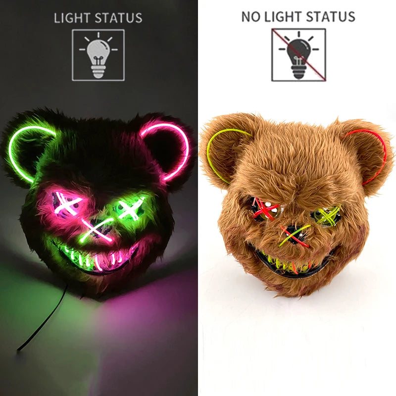 Bloody Bunny & Bear LED Mask