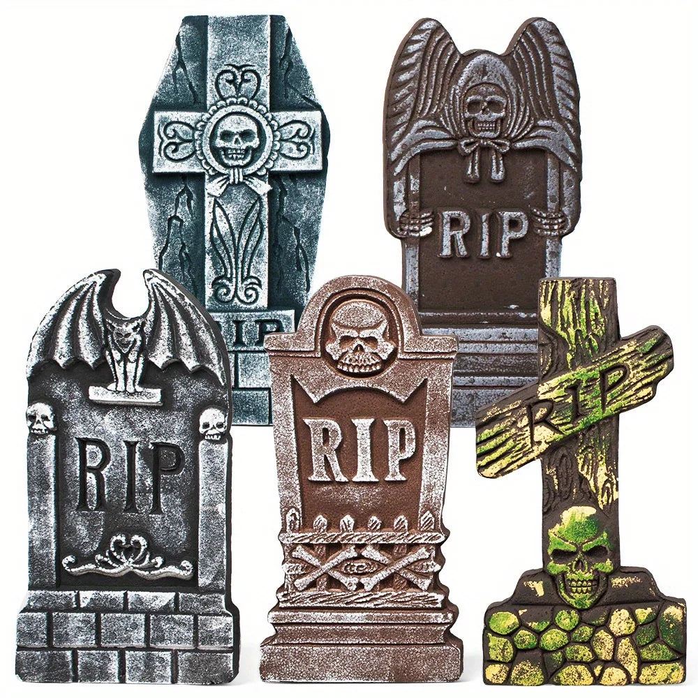 Graveyard Tombstones (5-Pack)