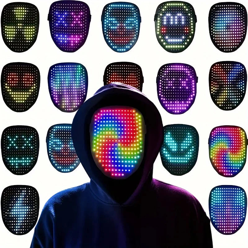 Face-Changing LED Mask