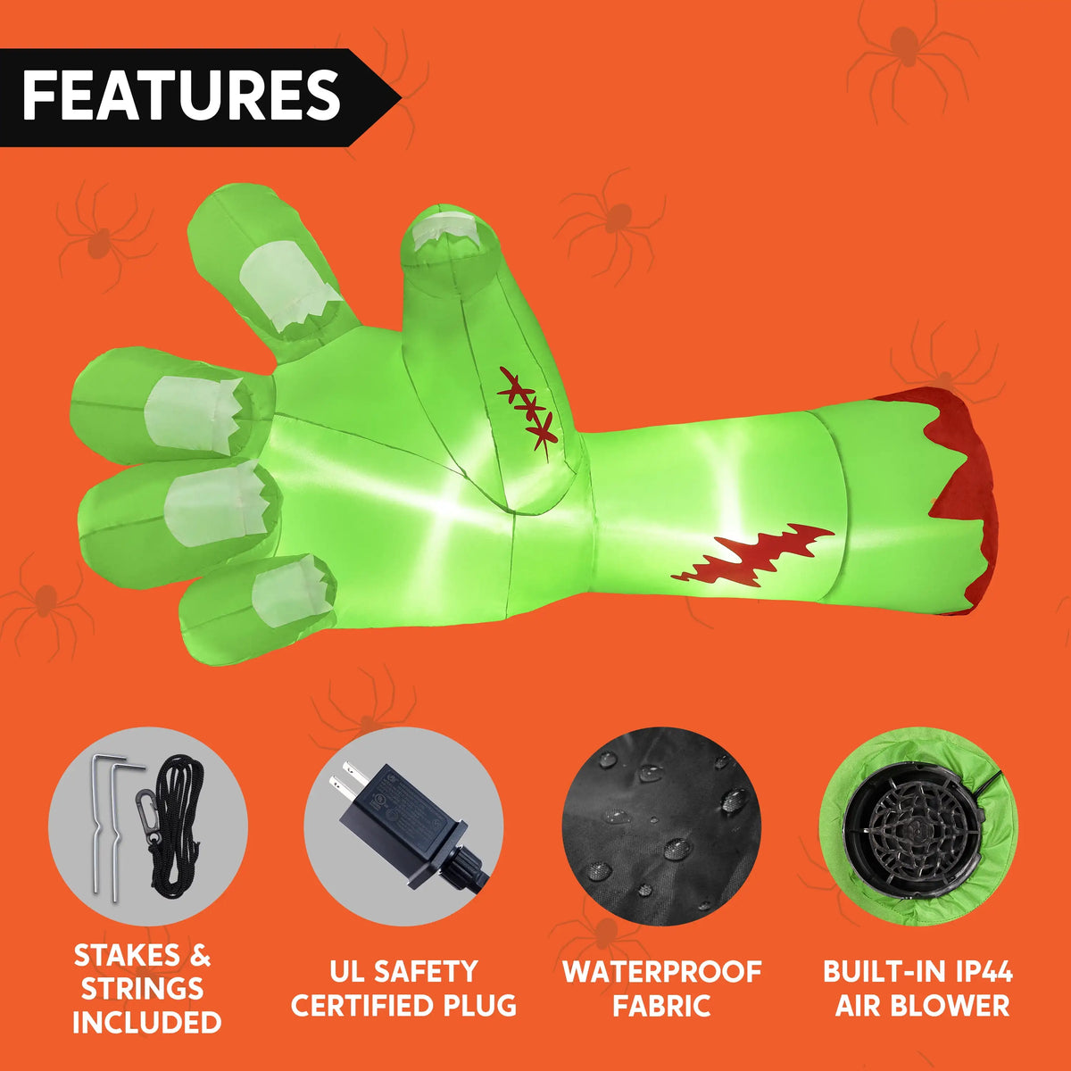 Giant Zombie Hand Inflatable (9 ft)