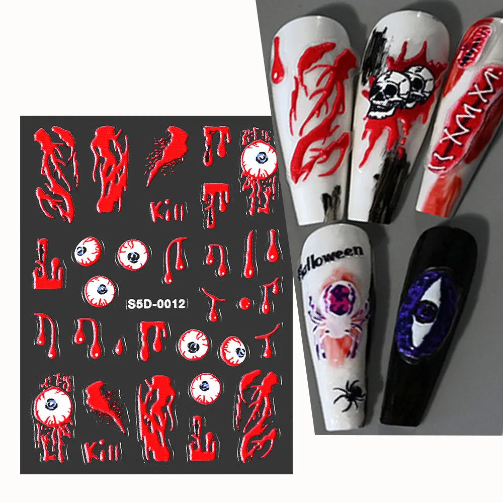 Halloween Nail Art Stickers