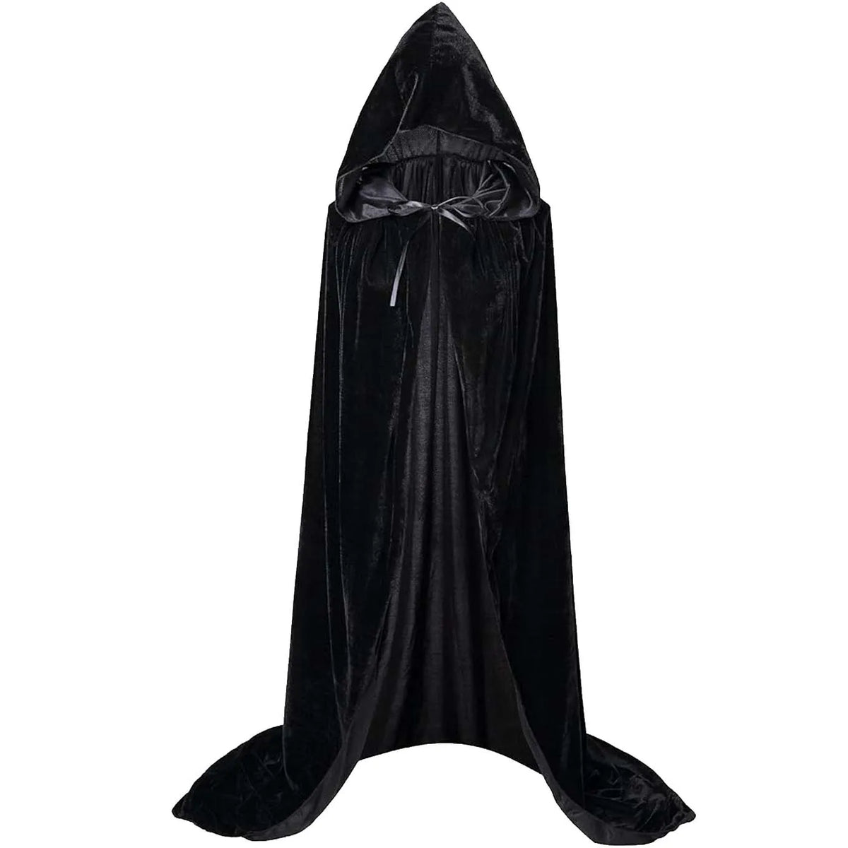 Midnight Velvet Hooded Cloak