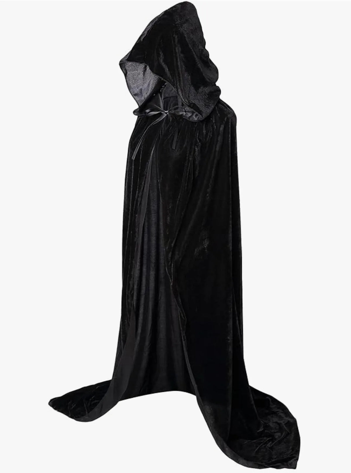 Midnight Velvet Hooded Cloak