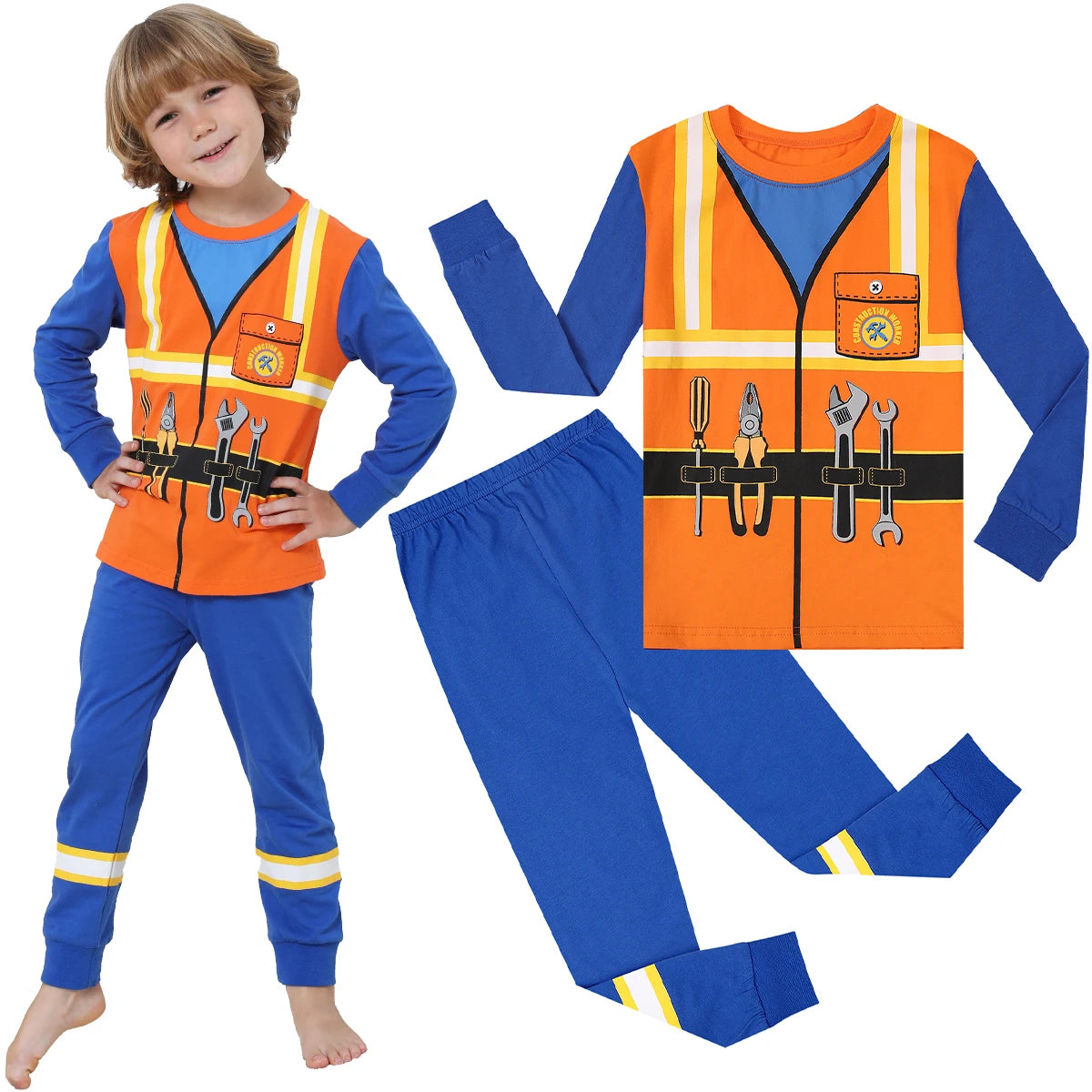 Glow Skeleton Kids Costume Pajamas