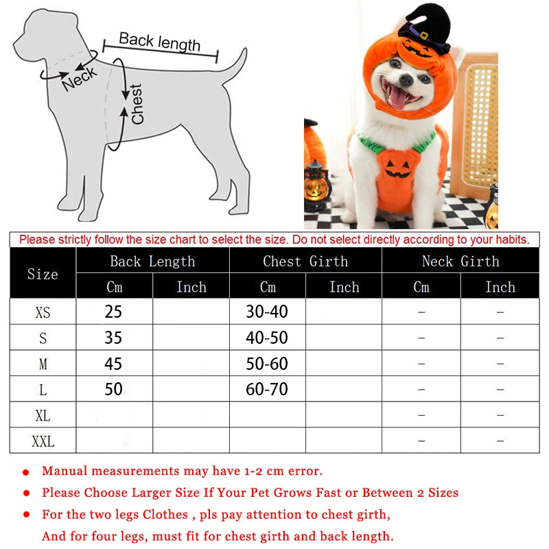 Jack-o'-Lantern Pet Costume