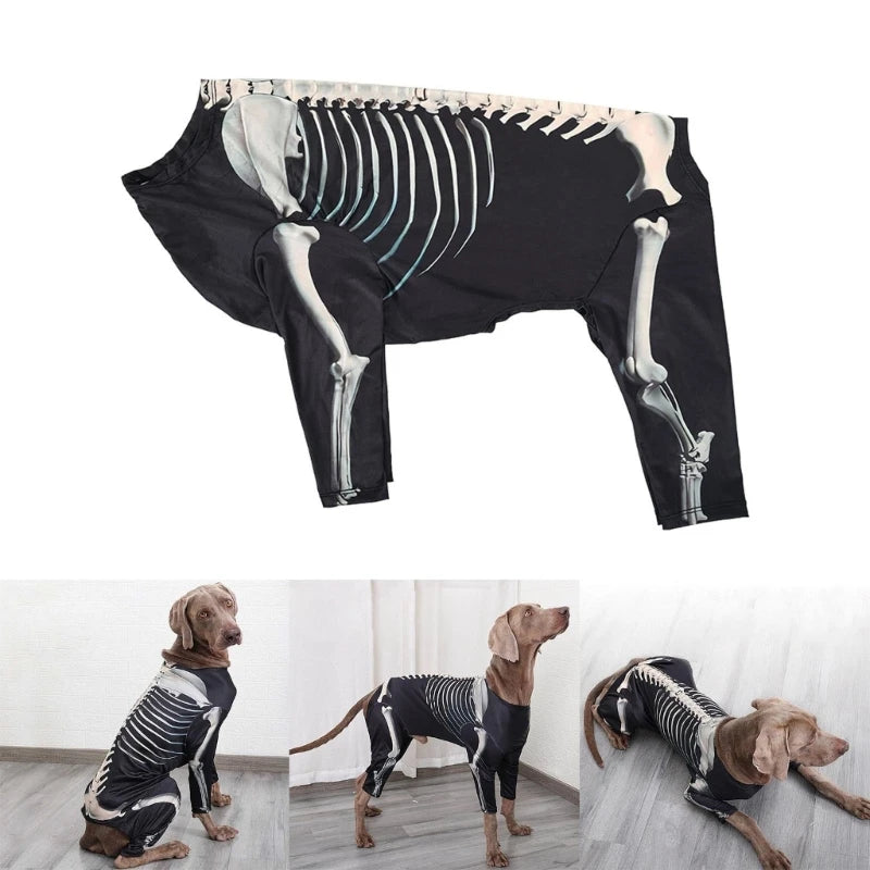 Skeleton Hoodie for Big Dogs