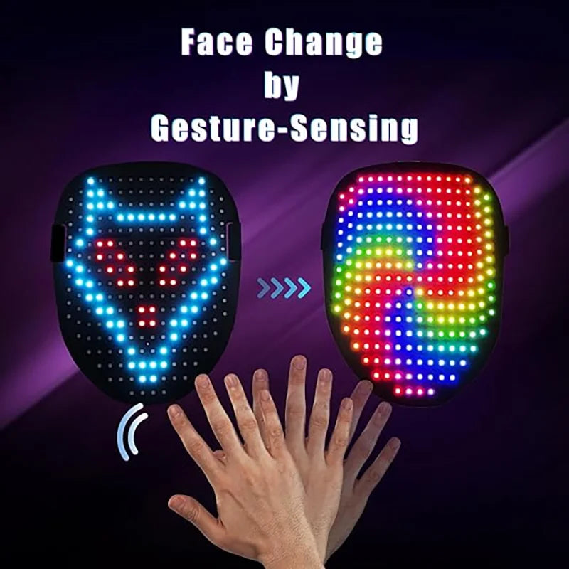 Face-Changing LED Mask