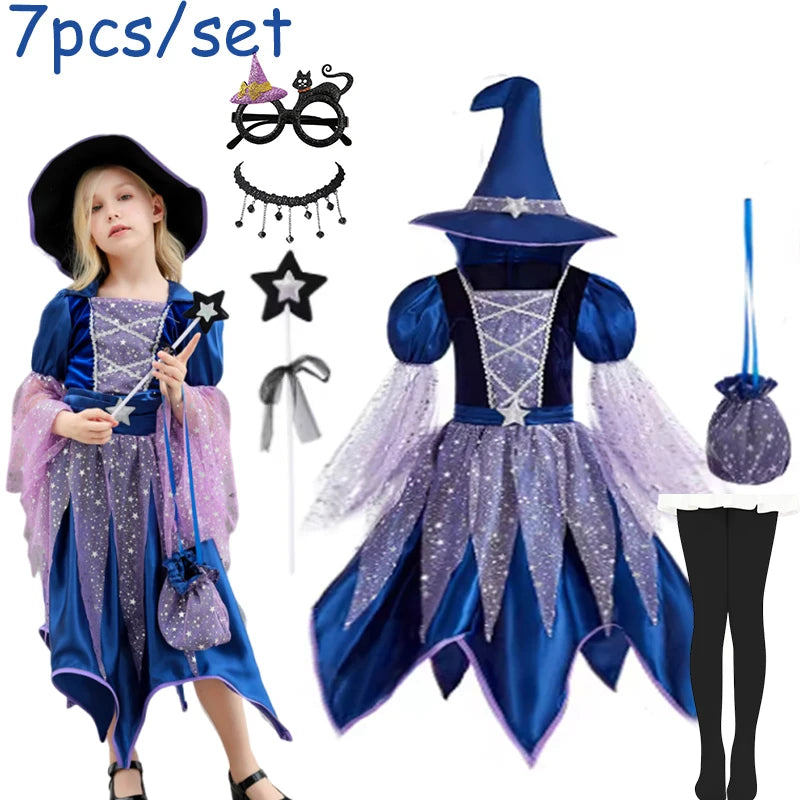 Starry Witch Girls Costume Set