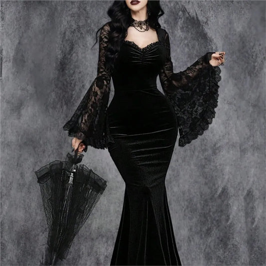 Mourning Velvet Gown