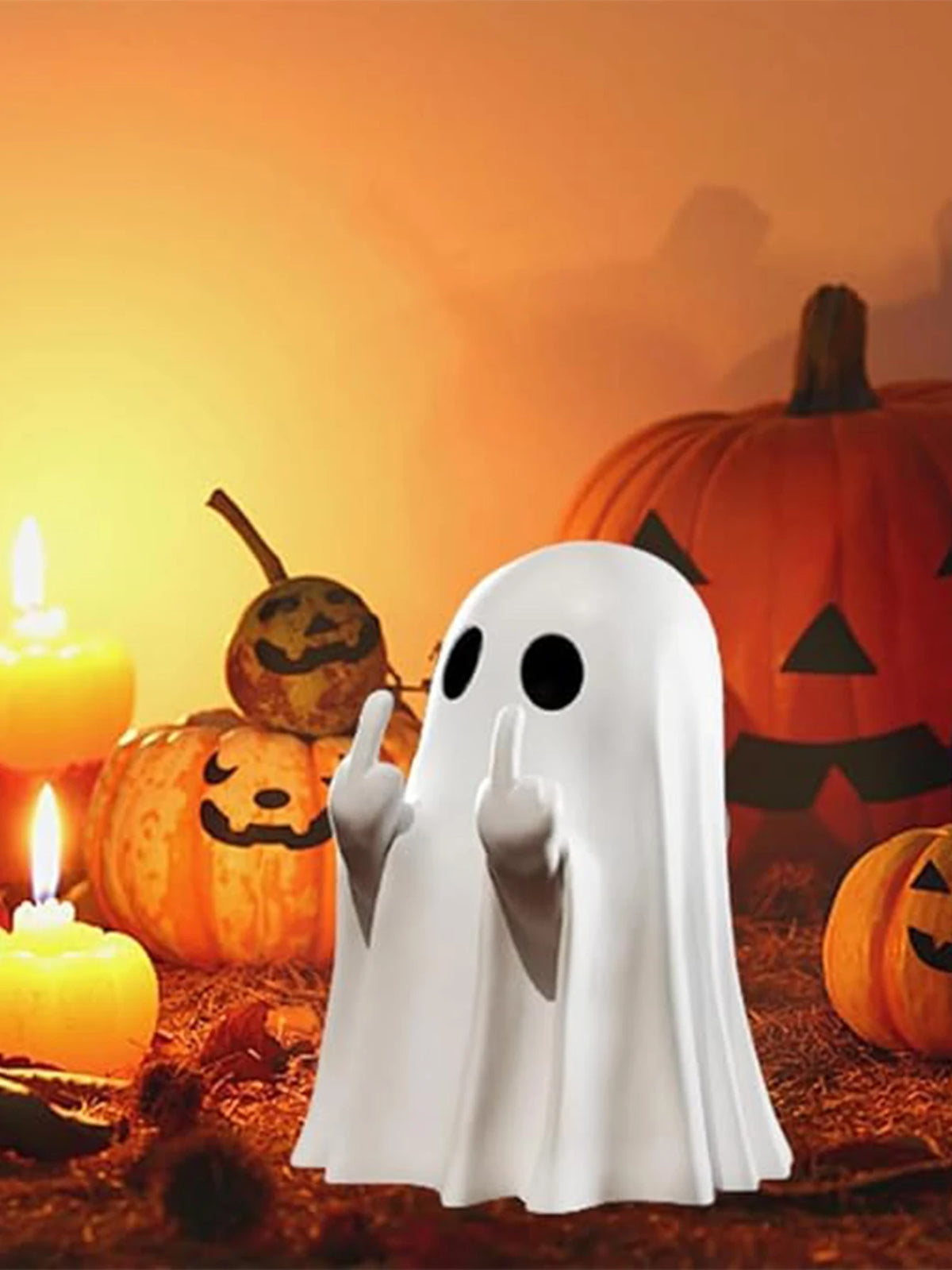 Rude Little Ghost Figurine