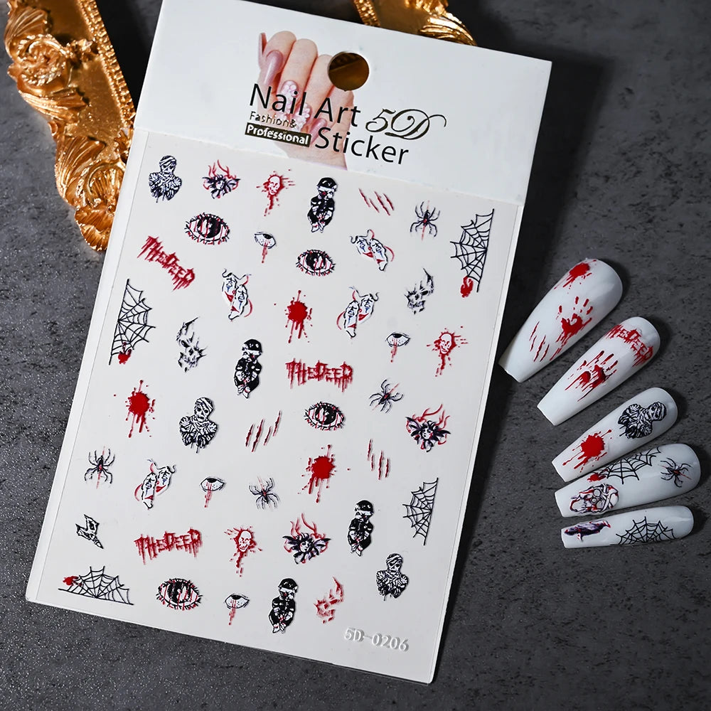 Halloween Nail Art Stickers