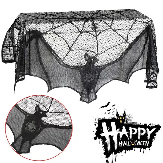 Bat Lace Mantel Scarf
