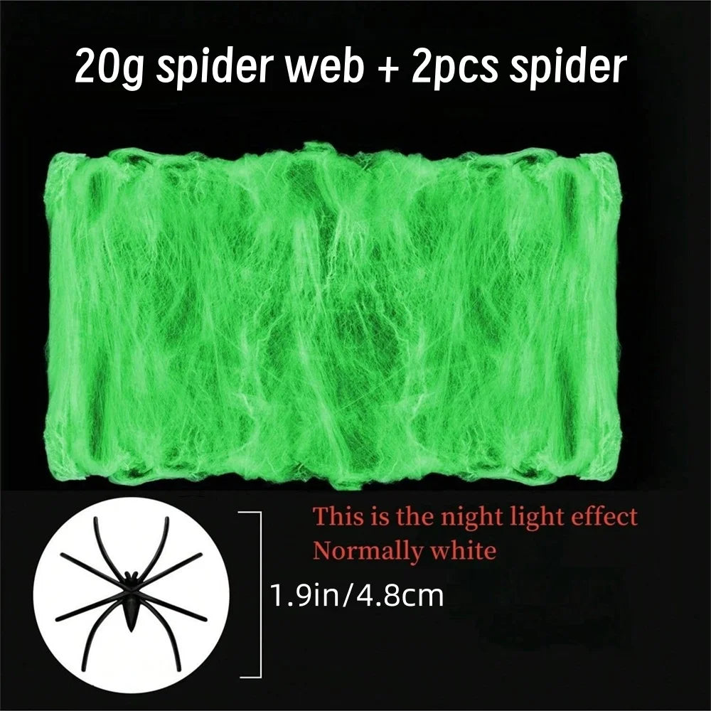 Glow-in-the-Dark Spider Web