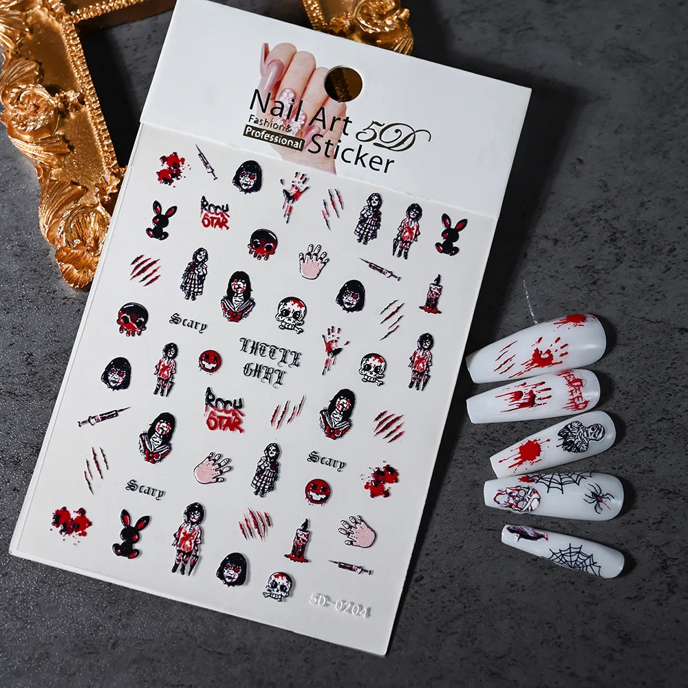 Halloween Nail Art Stickers