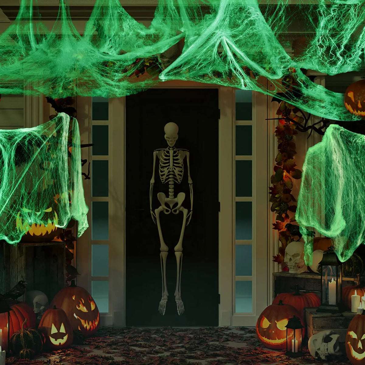 Glow-in-the-Dark Spider Web