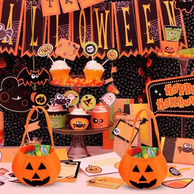 Jack-o'-Lantern Candy Bags