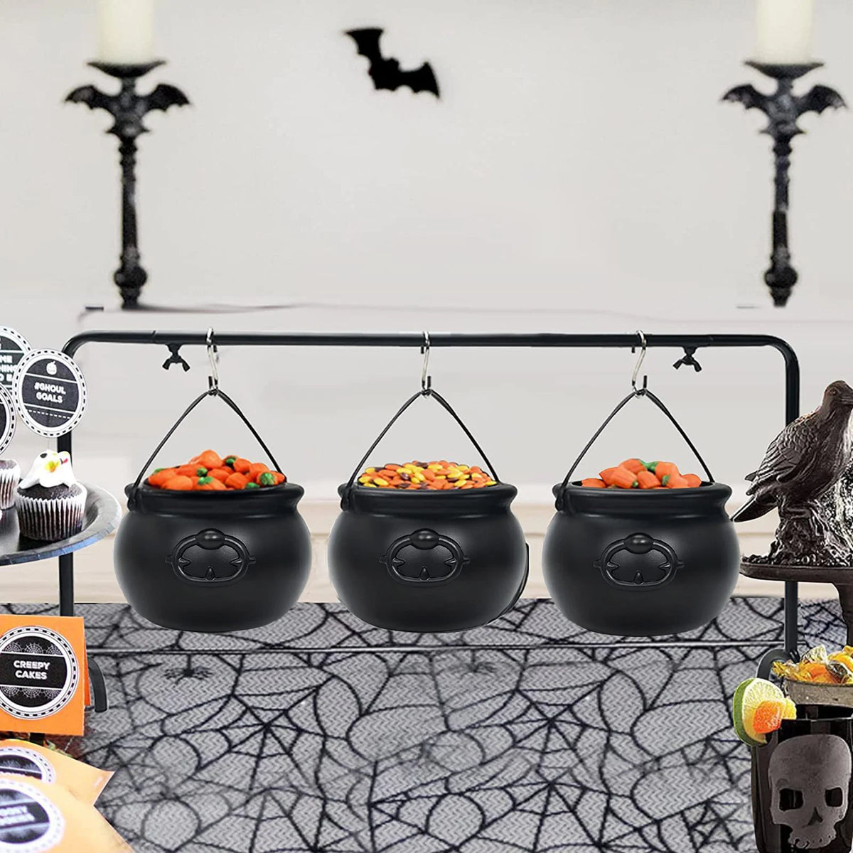 Witch's Cauldron Candy Bowls
