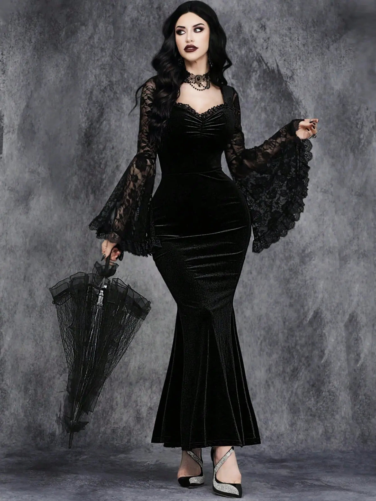 Mourning Velvet Gown