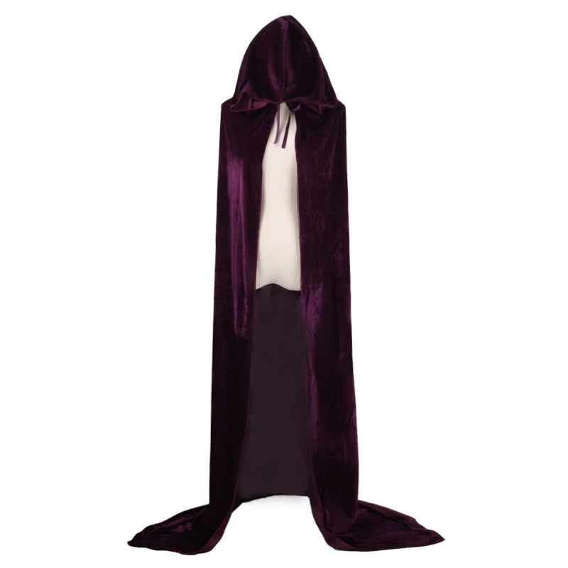 Midnight Velvet Hooded Cloak