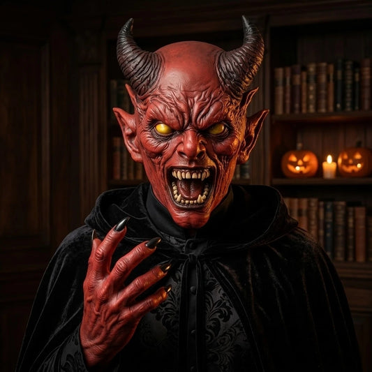 Horned Demon Latex Mask