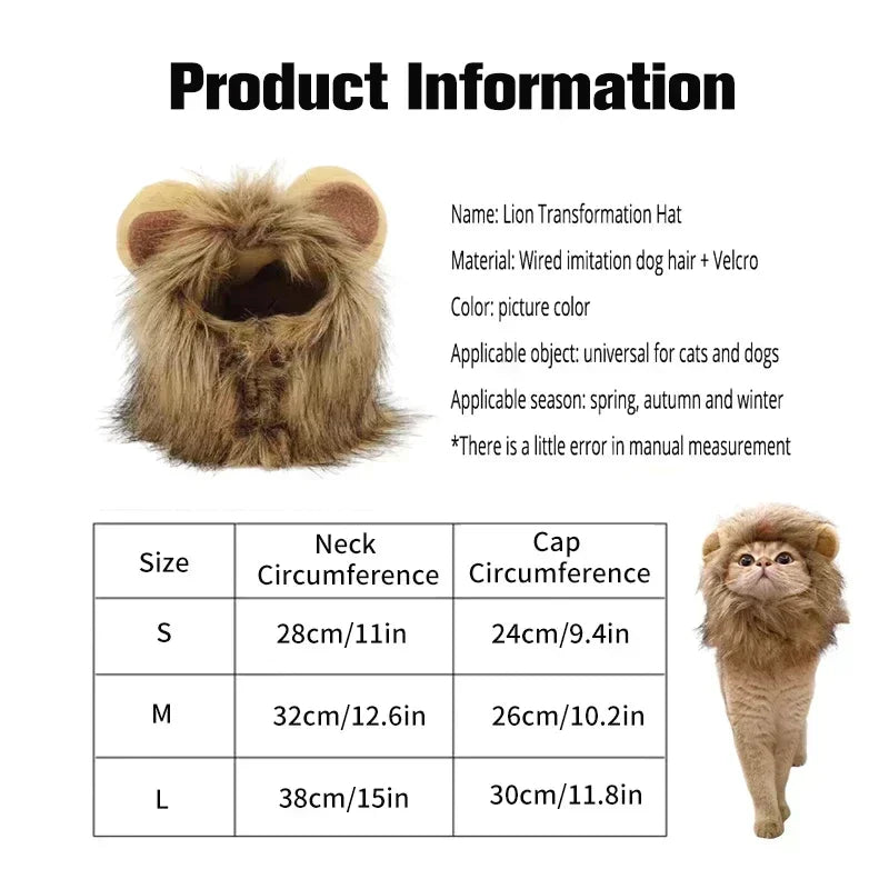 Lion Mane Cat Costume
