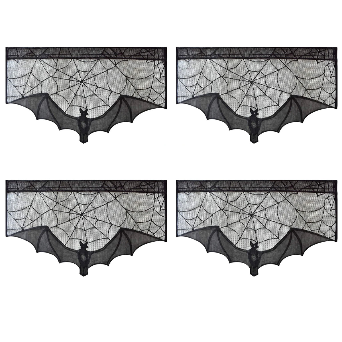 Bat Lace Mantel Scarf