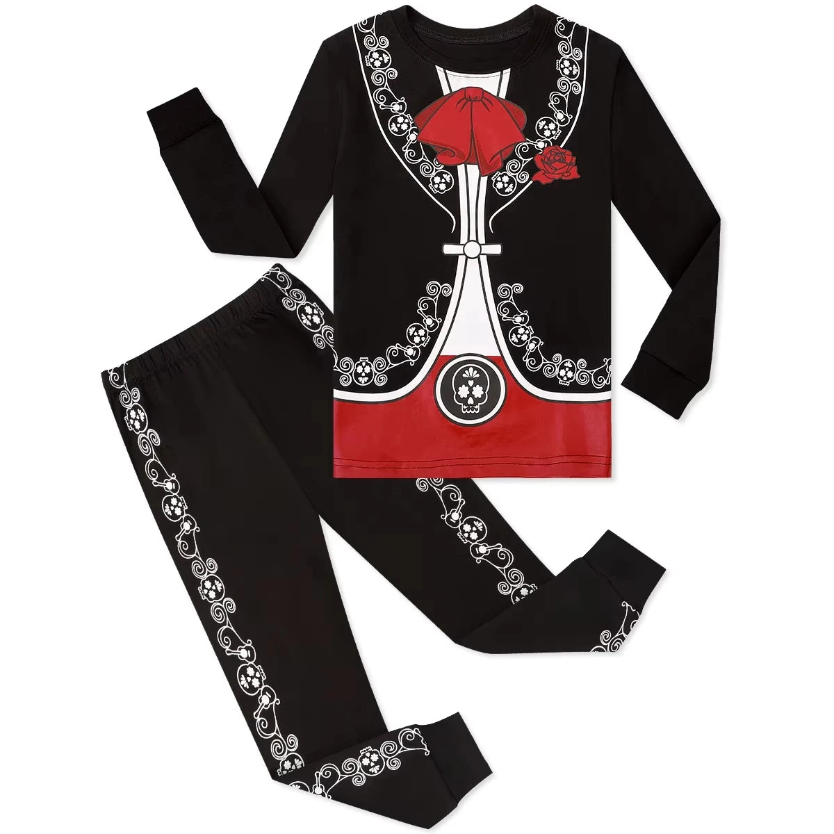 Glow Skeleton Kids Costume Pajamas