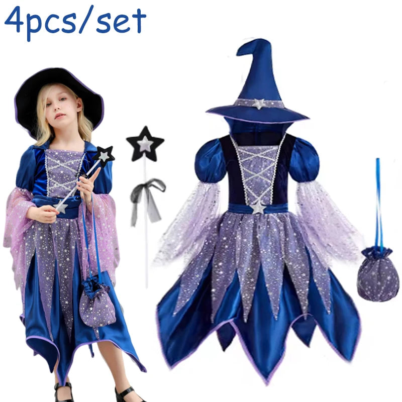 Starry Witch Girls Costume Set