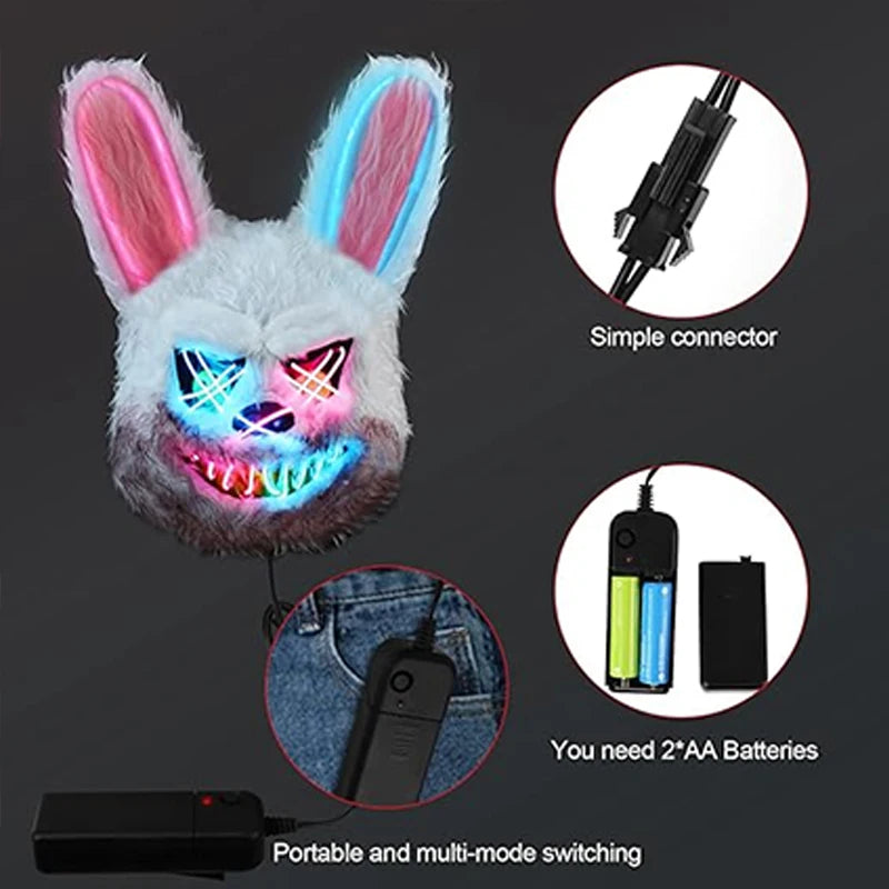 Bloody Bunny & Bear LED Mask