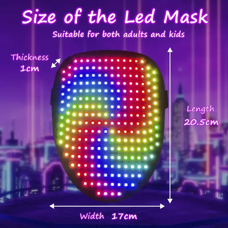 Face-Changing LED Mask