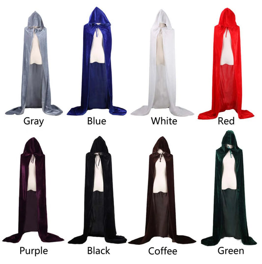 Midnight Velvet Hooded Cloak