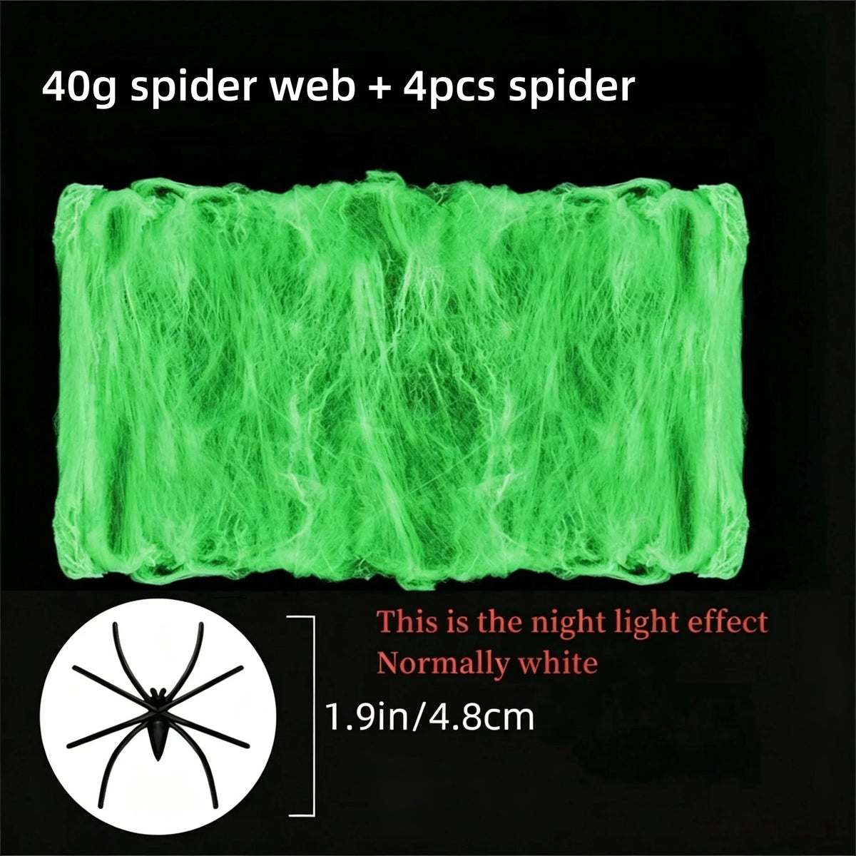 Glow-in-the-Dark Spider Web