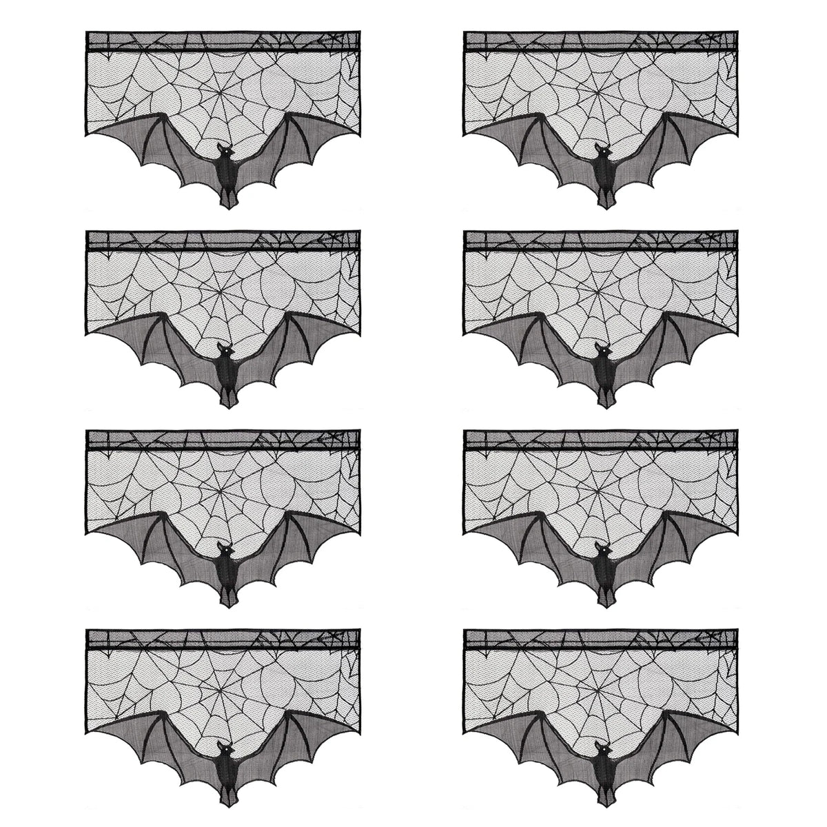 Bat Lace Mantel Scarf