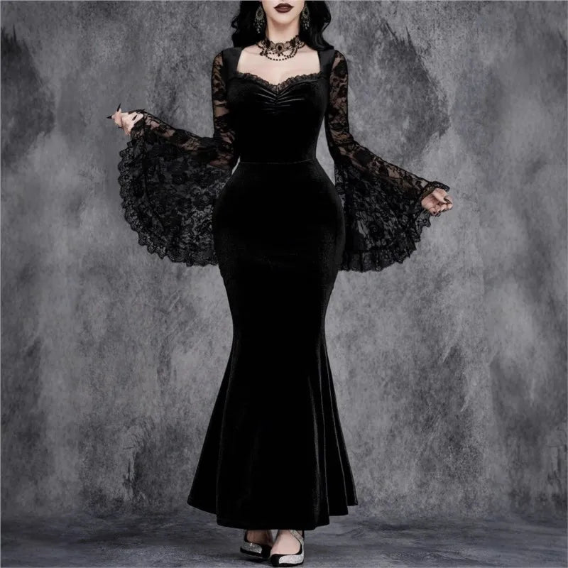 Mourning Velvet Gown