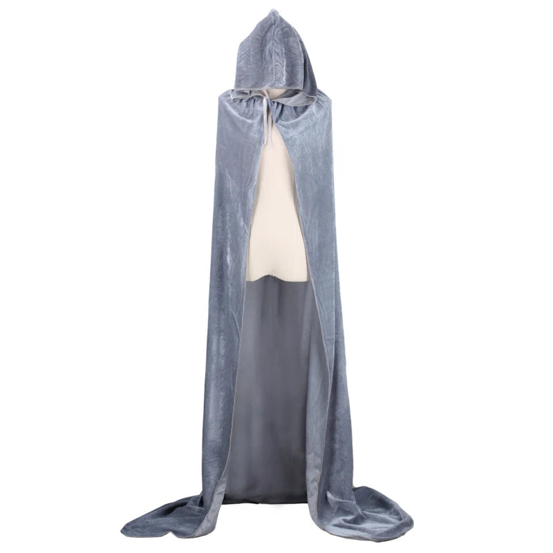 Midnight Velvet Hooded Cloak