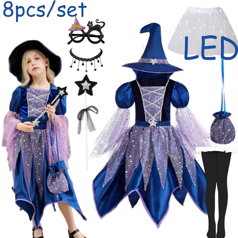Starry Witch Girls Costume Set