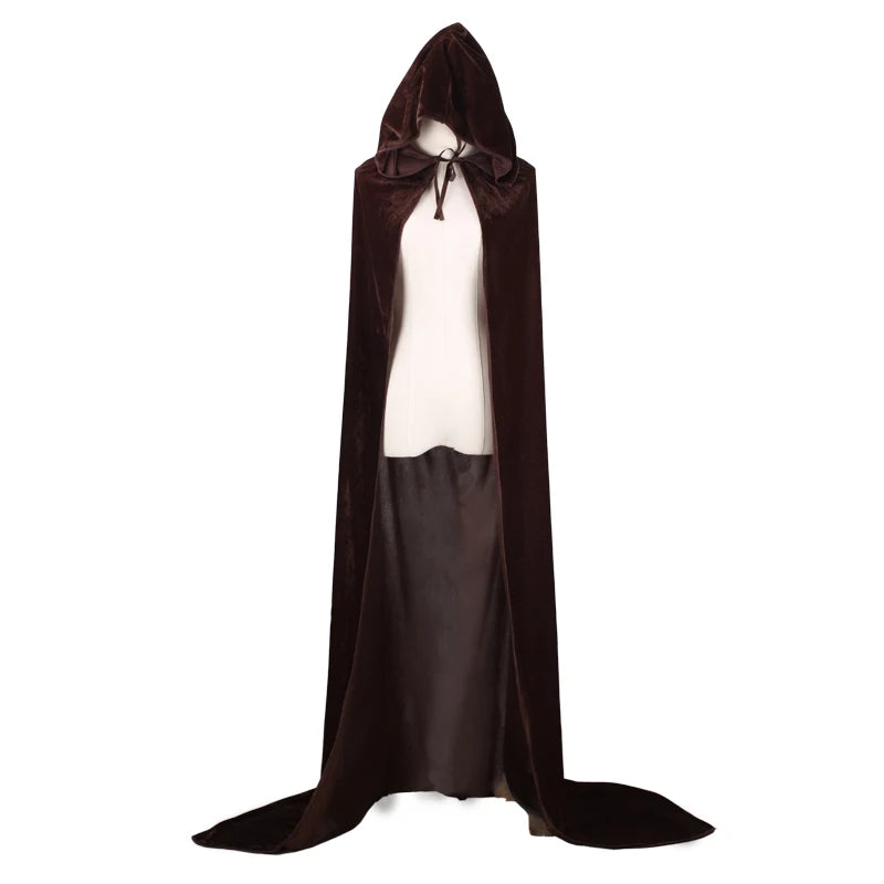 Midnight Velvet Hooded Cloak