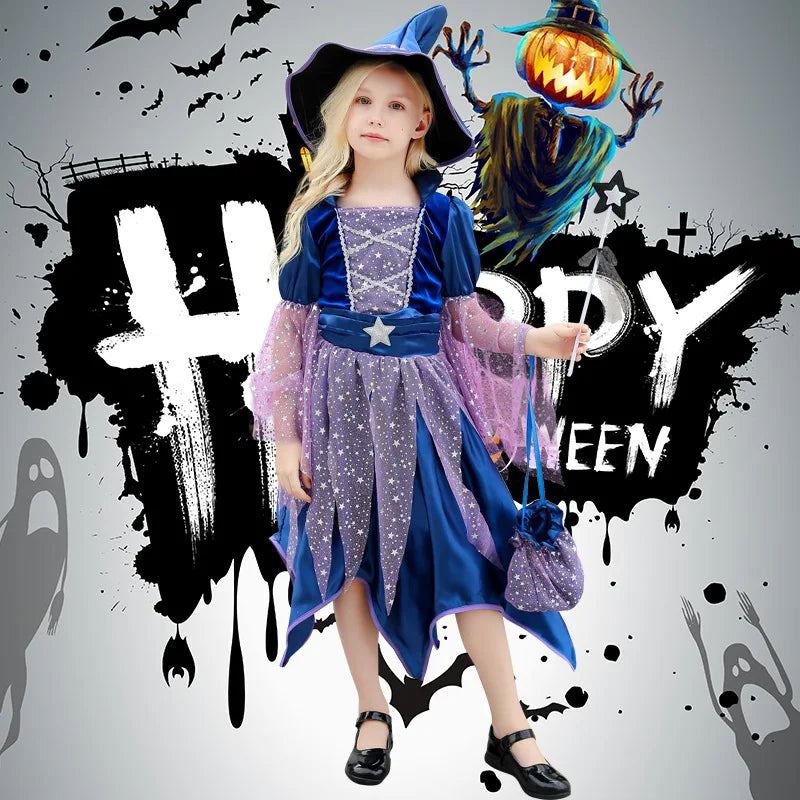 Starry Witch Girls Costume Set