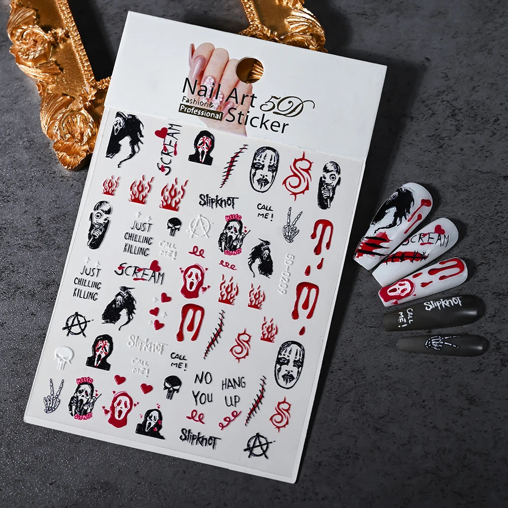 Halloween Nail Art Stickers