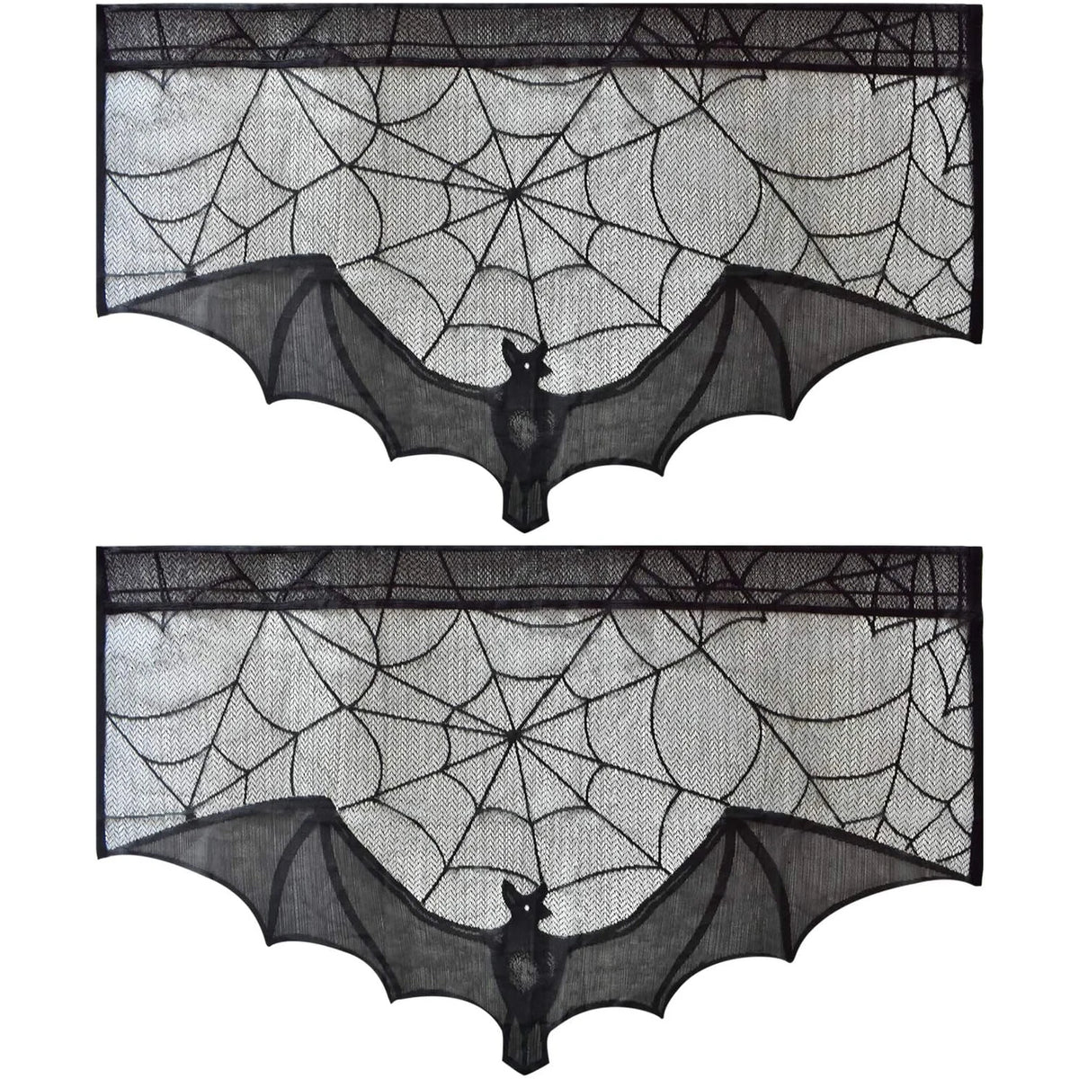 Bat Lace Mantel Scarf