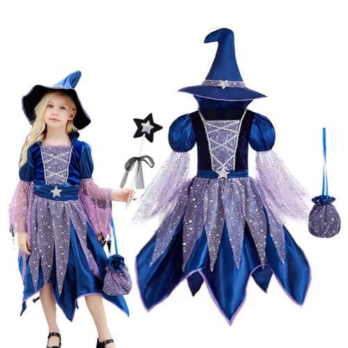 Starry Witch Girls Costume Set