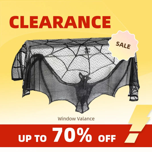 Bat Lace Mantel Scarf