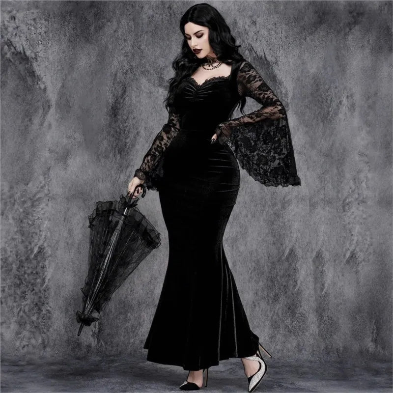 Mourning Velvet Gown
