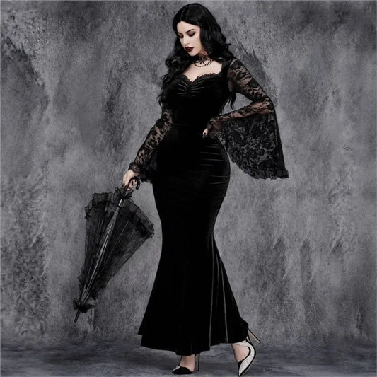 Mourning Velvet Gown